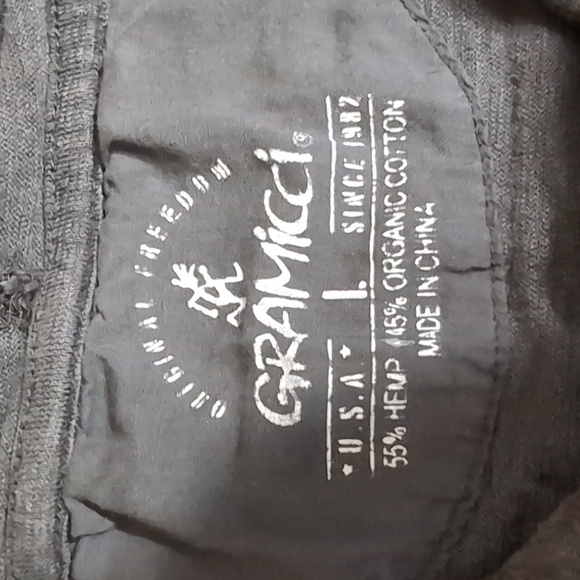 Gramicci Ziggy Short Sleeve Hemp Blend Hoodie Size Large In Faded Black - Picture 4 of 11